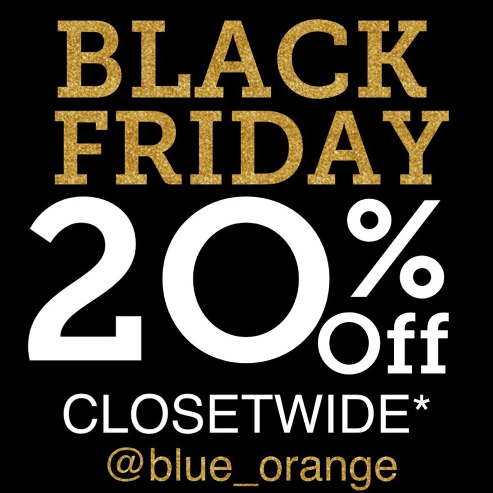 BLACK FRIDAY 20% OFF CLOSETWIDE!